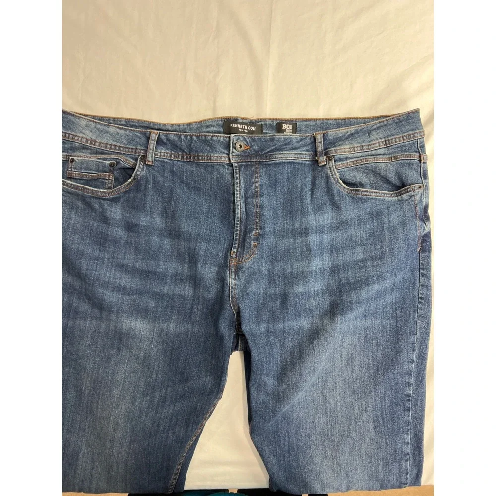 Kenneth Cole Jean Men 44x32 Blue BCI Better Cotton Initiative Straight Denim PA3